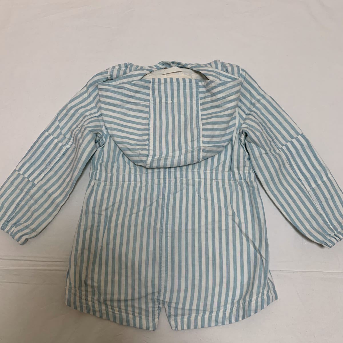  new goods regular price 7900 jpy baby Gap baby Gap stripe Parker jacket 105 coat 4 -years old 4T 100 110