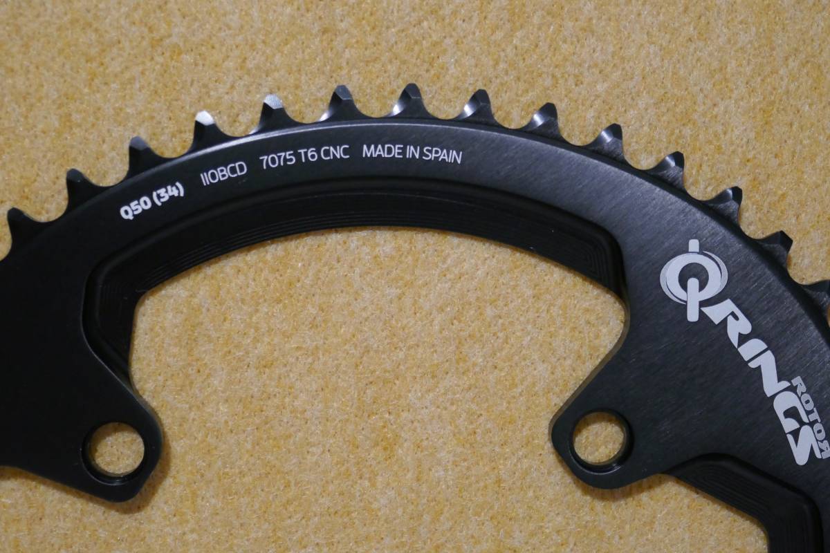 ROTOR Q-RINGS SHIMANO R9100 R8000 R7000 4ARM 50-34T ローター ROTOR Q-RINGS SHIMANO R9100 R8000 R7000 4ARM 50-34T ローター