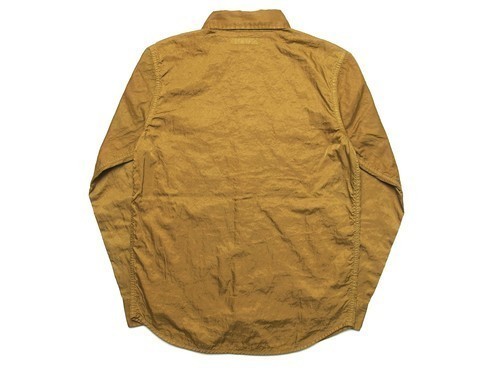 未使用 メンズ M キルティング ナイロンシャツ QUILTING NYLON SHIRT M316201 CAMEL キャメル 長袖シャツ_画像6