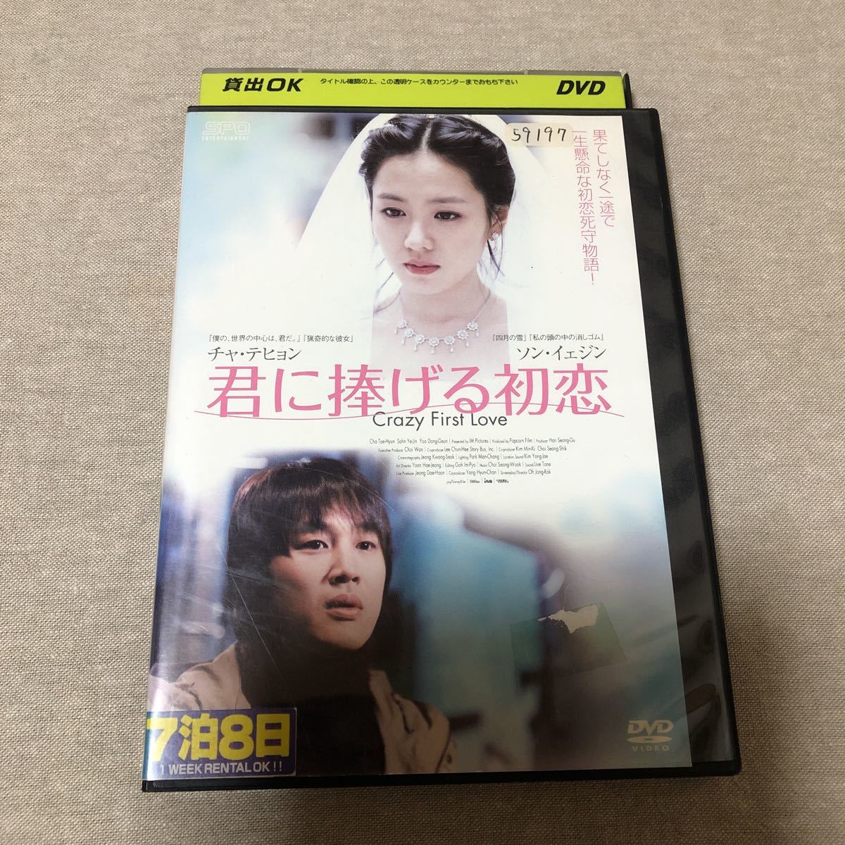 君に捧げる初恋　チャ・テヒョン　ソン・イェジン　韓国映画　レンタル落ちDVD_画像1