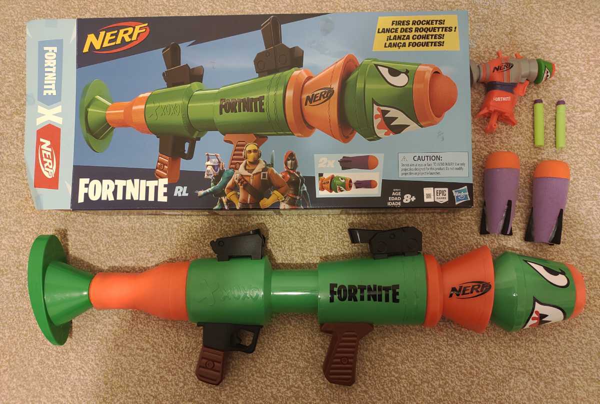 NERF ナーフ　フォートナイト　ロケットランチャー　ロケラン　ハンドガンおまけ付き　_画像1