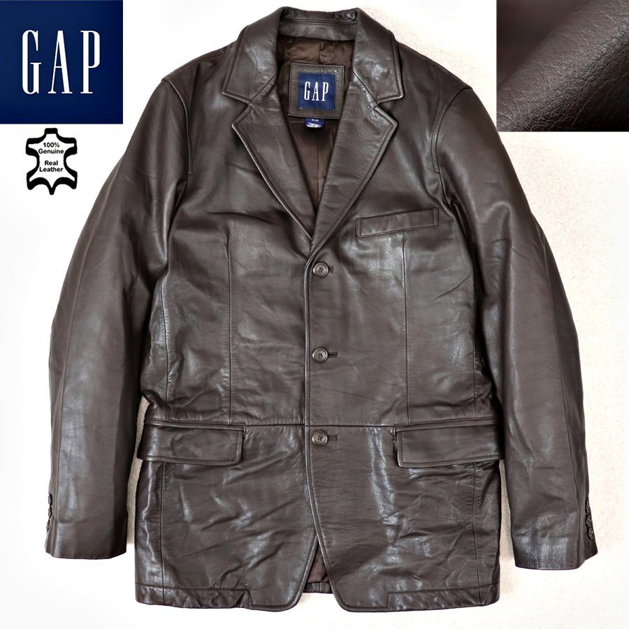 宅配便配送 ◇希少◇極美品◇オールドgap レザーコート カーコート 特価良品 レザーコート❤︎古着❤︎美品 レザージャケット