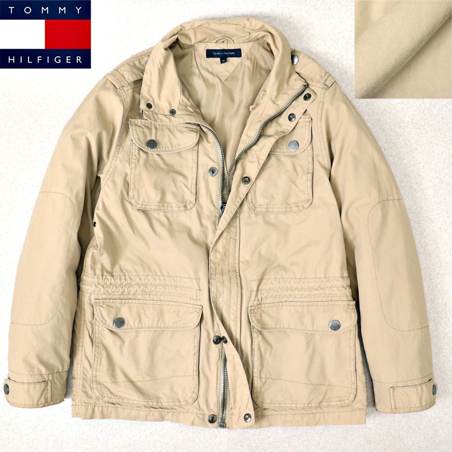 相場価格￥38,500- 国内正規品 美品 TOMMY HILFIGER トミーヒルフィガー コットン TYPE M-65 ミリタリージャケット  ベージュ M-