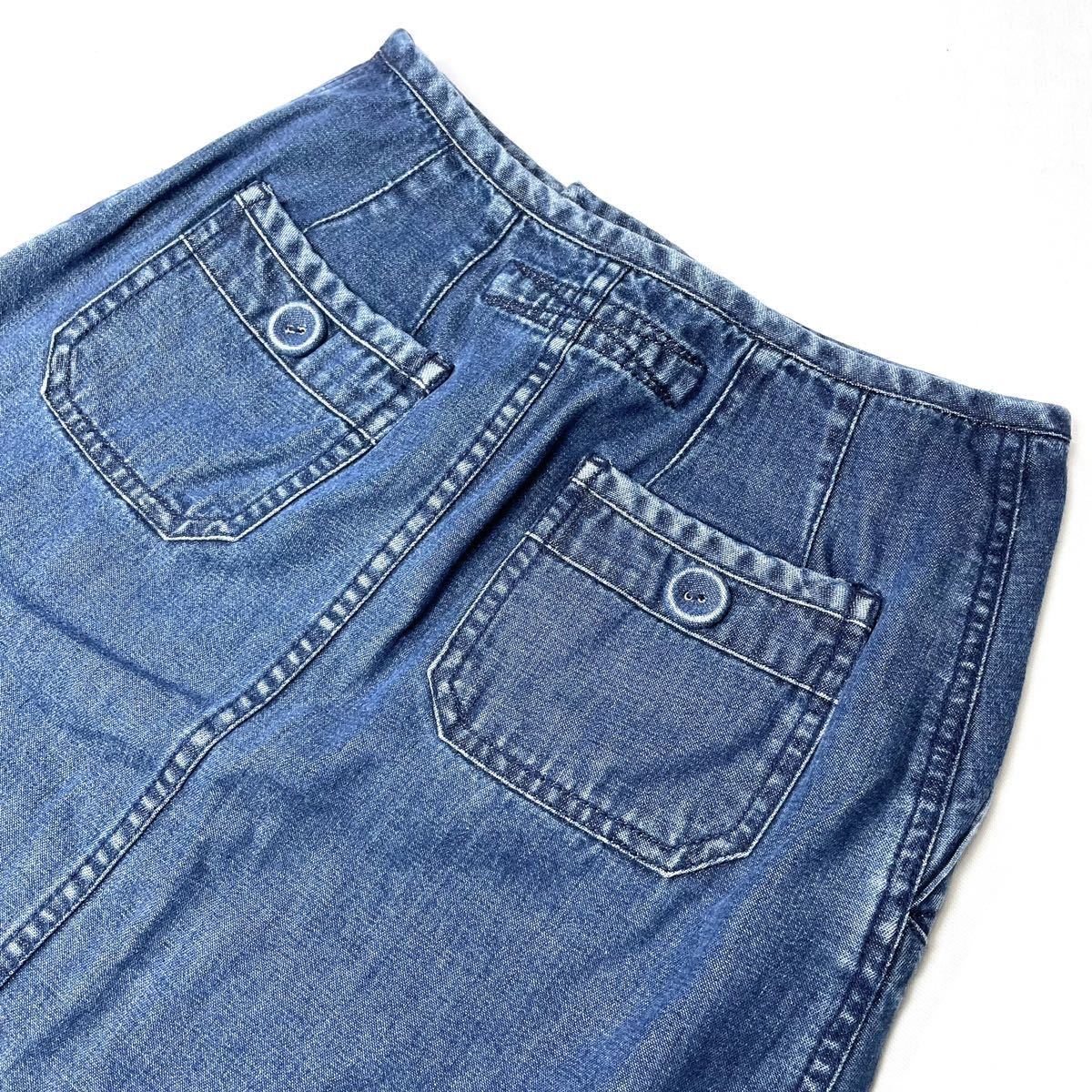 MARC JACOBS マークジェイコブス膝丈デニムスカート サイズ2 MARC JACOBS マークジェイコブス膝丈デニムスカート サイズ2