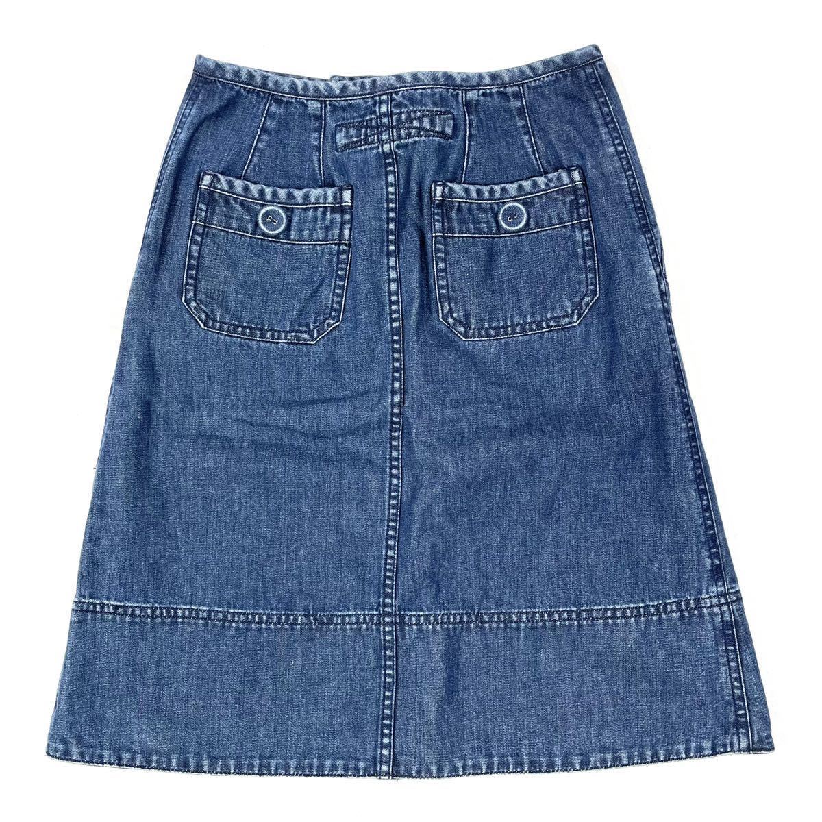 MARC JACOBS マークジェイコブス膝丈デニムスカート サイズ2 MARC JACOBS マークジェイコブス膝丈デニムスカート サイズ2