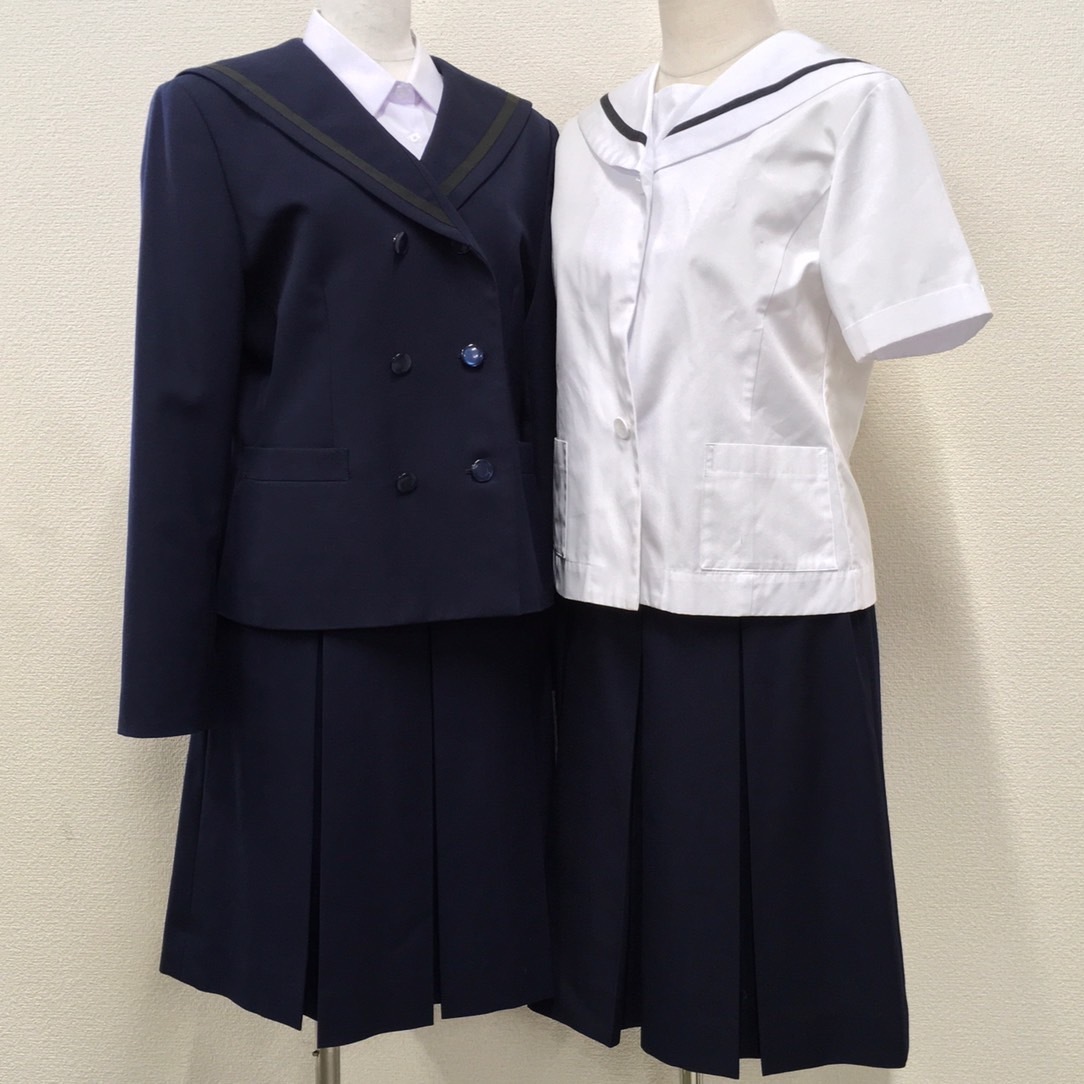 UT242-5 (中古) 福島県 須賀川市立 第二中学校 セーラー服 3点 UT242-5 (中古) 福島県 須賀川市立 第二中学校 セーラー服 3点