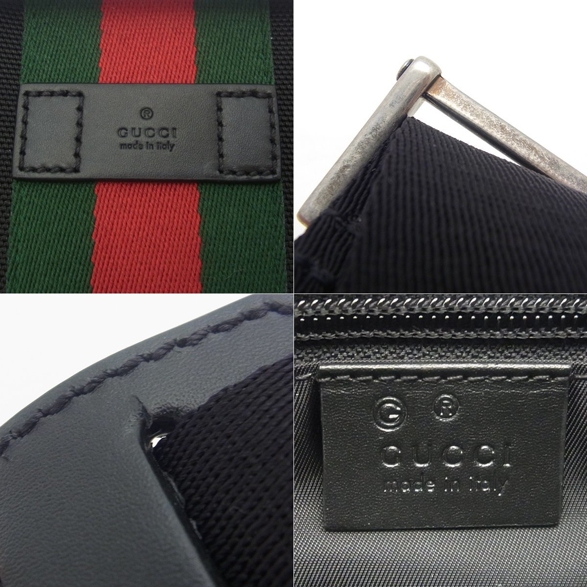 【新品同様/Sランク】グッチ(GUCCI) ショルダーバッグ 631199 ブラック スクエアバッグ ミニバッグ ポーチ 黒 アウトレット 送料900円_画像8