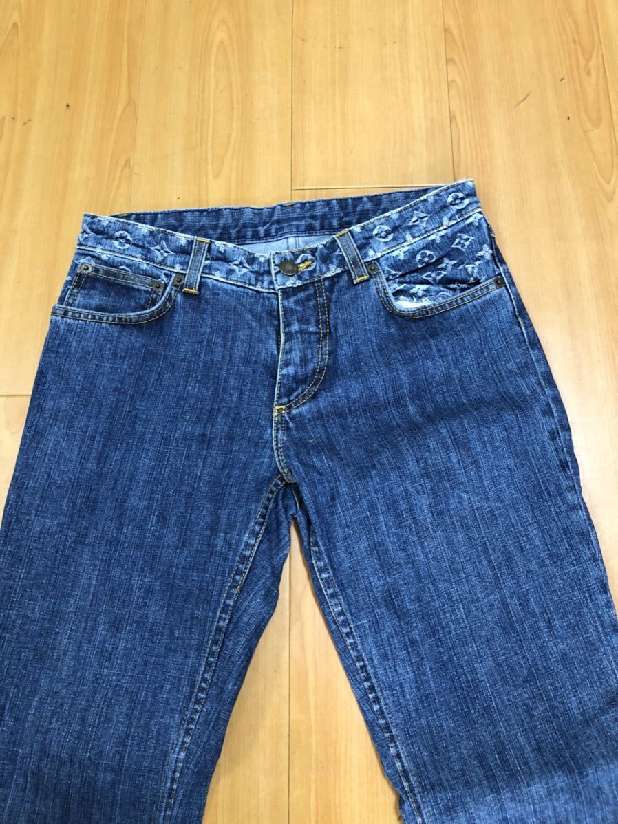 ○LOUIS VUITTON ルイヴィトン○ デニムパンツ LV モノグラム ○LOUIS VUITTON ルイヴィトン○ デニムパンツ LV モノグラム