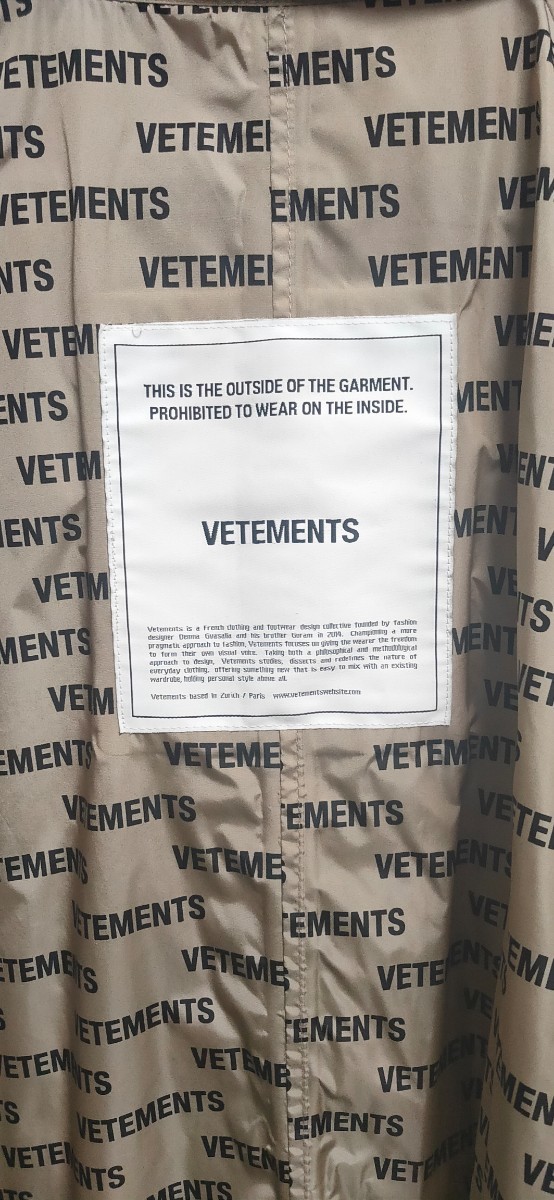 VETEMENTS コート ナイロン レインコート 登坂広臣着用 - www