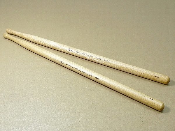 ^30NM212^[ unused ]Pearl pearl YOSHIHIRO-KUDO MODEL 114A drum stick weight 181.7g Kudo ..