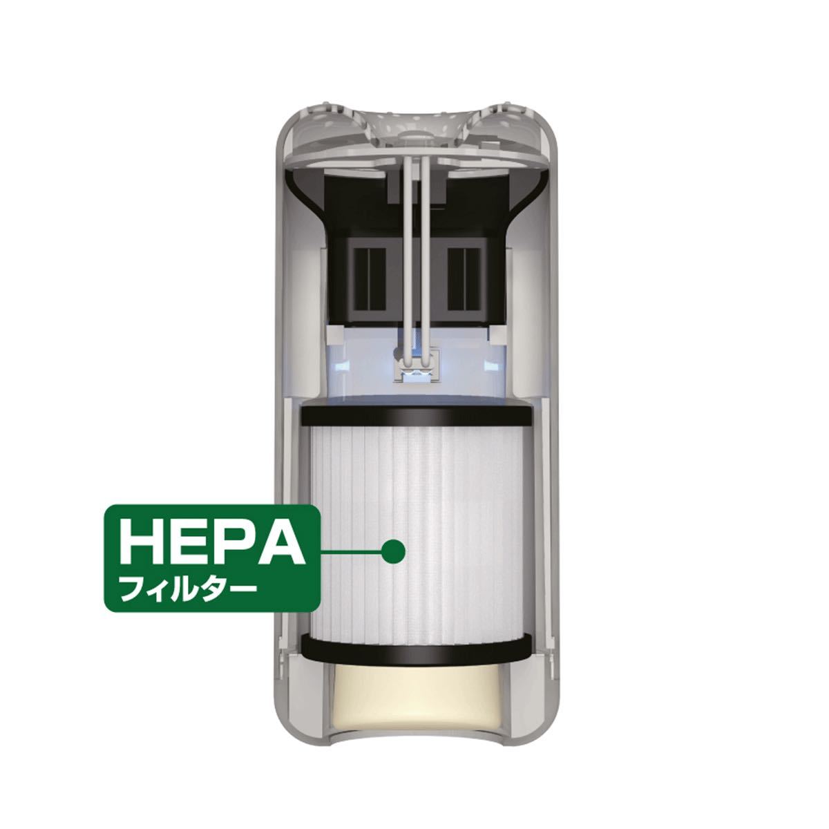 ナポレックス 空気清浄器 AT-107 ブラック USB電源 UVランプ除菌消臭 HEPAフィルター搭載 アロマ機能付 高機能