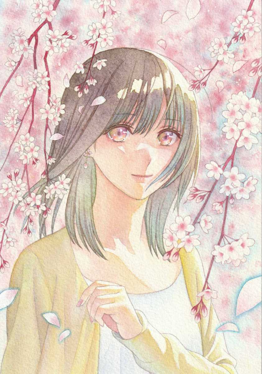 Yahoo!オークション - 手描きイラスト オリジナル 水彩画 A5 Yahoo!オークション - 手描きイラスト オリジナル 水彩画 A5