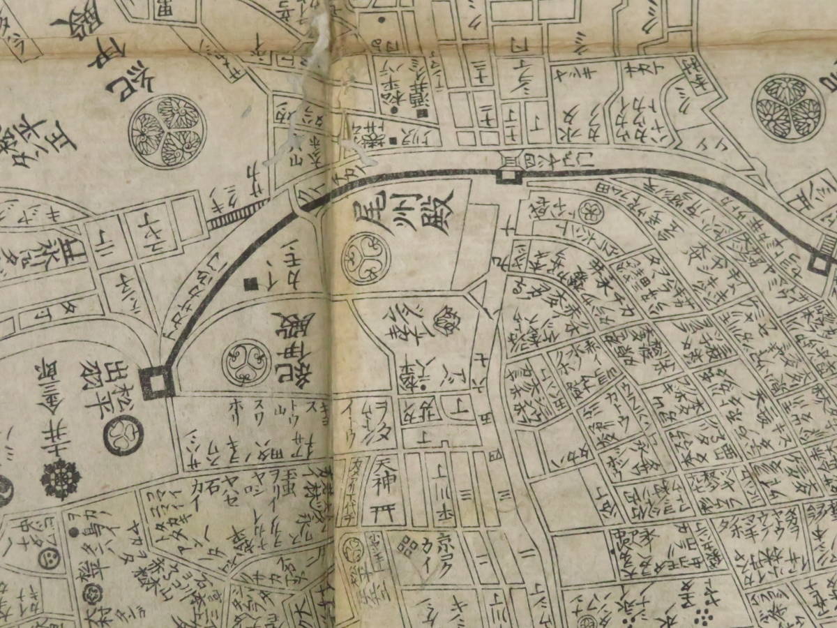 江戸地図 須原屋茂兵衛版 天保14年 古地図|古地図 江戸地図 須原屋茂兵衛版 天保14年 古地図|古地図