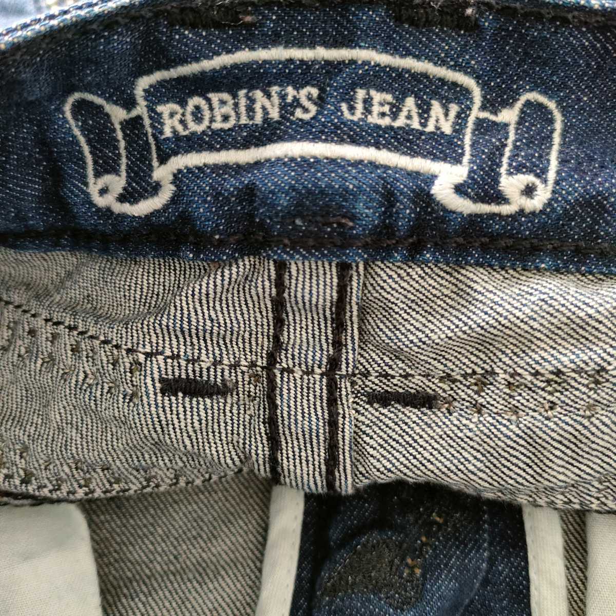 ROBIN'S JEAN ロビンズジーン デニム 30　スタッズ　レザー　即決　送料込み_画像6