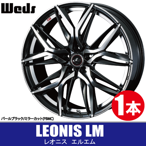 4本で条件付送料無料 1本価格 ウェッズ レオニス LM PBMC 17inch 5H114.3 6.5J+52 WEDS LEONIS_画像1