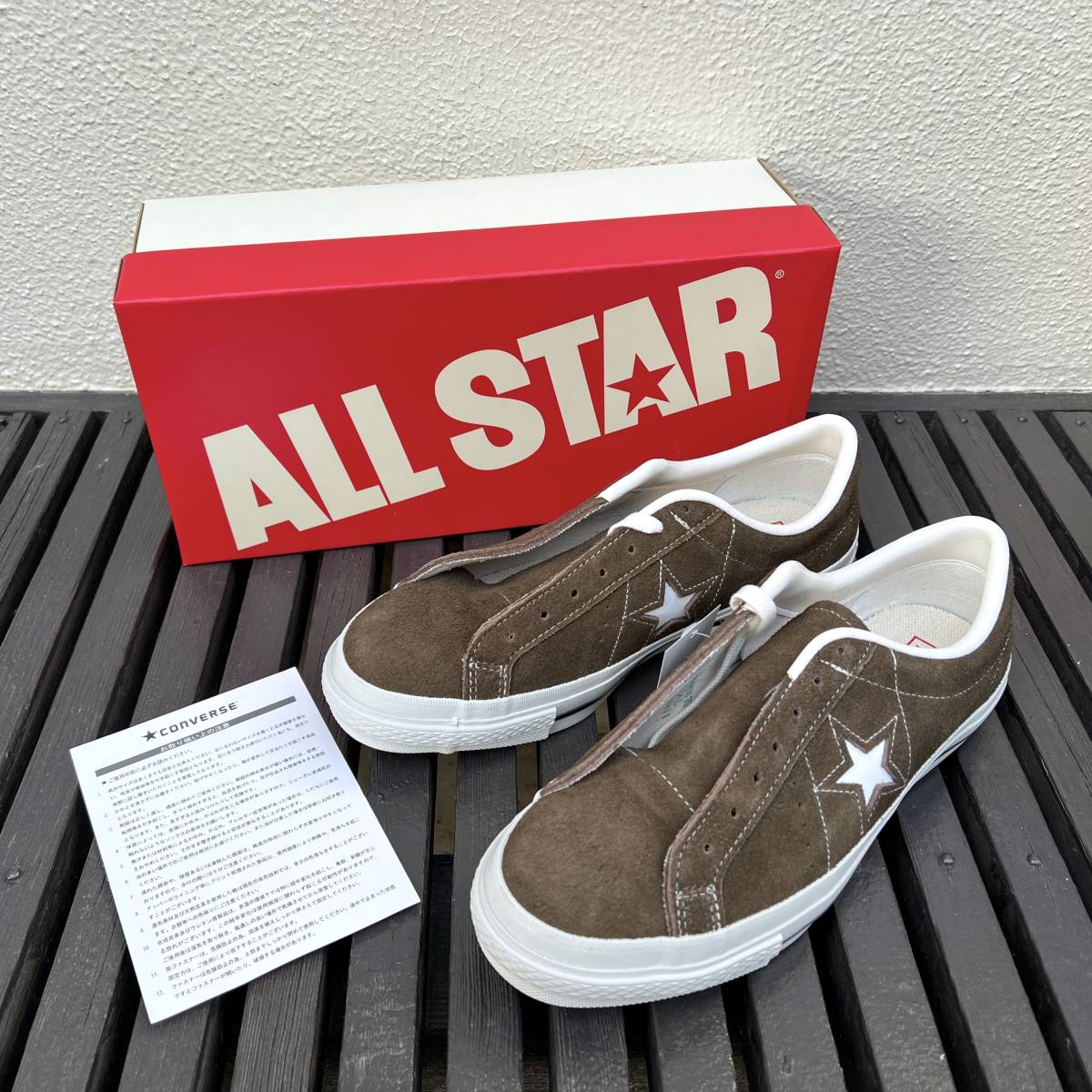 人気新品入荷 ワンスター 25.5cm US7 BROWN SUEDE J STAR ONE CONVERSE