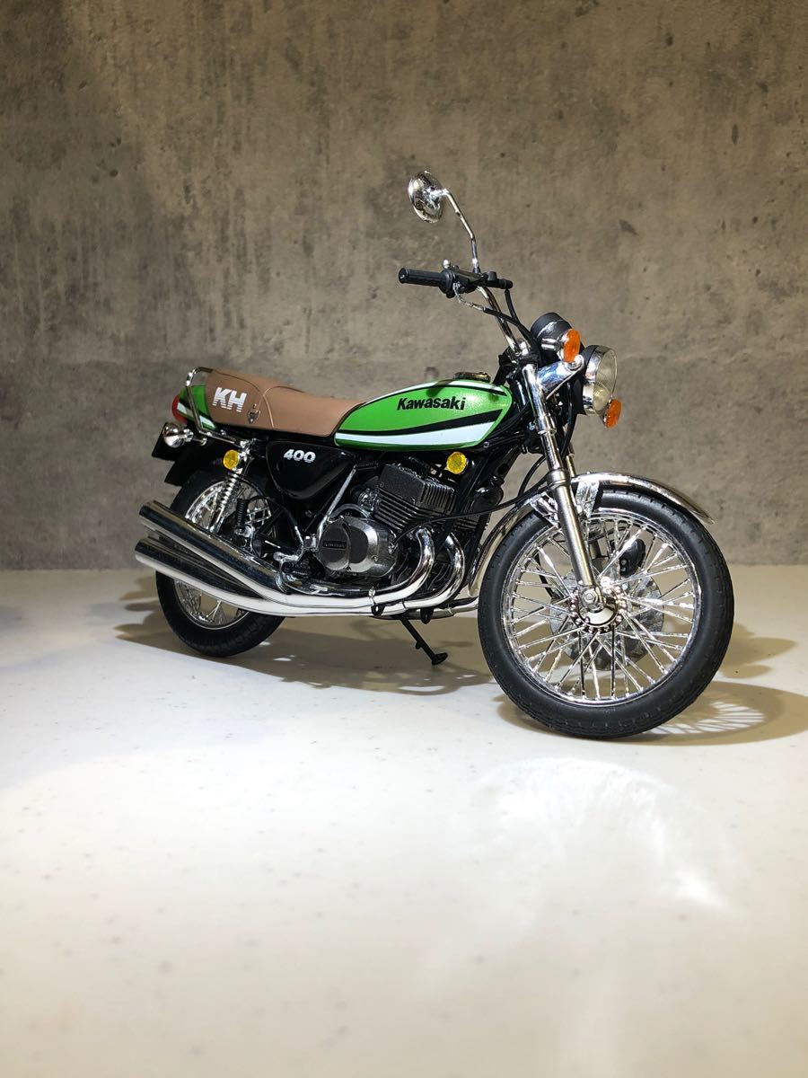 バイクプラモデル カワサキKH400 完成品 ハセガワ|Yahoo!フリマ バイクプラモデル カワサキKH400 完成品 ハセガワ|Yahoo!フリマ