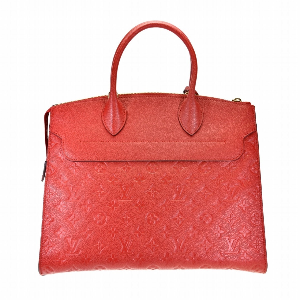 827 極美品 LOUIS VUITTON ルイヴィトン M42949 モノグラム アンプラント ポンヌフGM 2Way ショルダーバッグ 赤 女性 送料無料_画像3