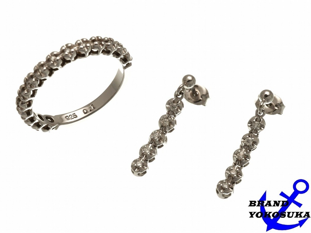 代引き人気 SV925 827 D0.10ct 送料無料 女性 レディース イヤリング