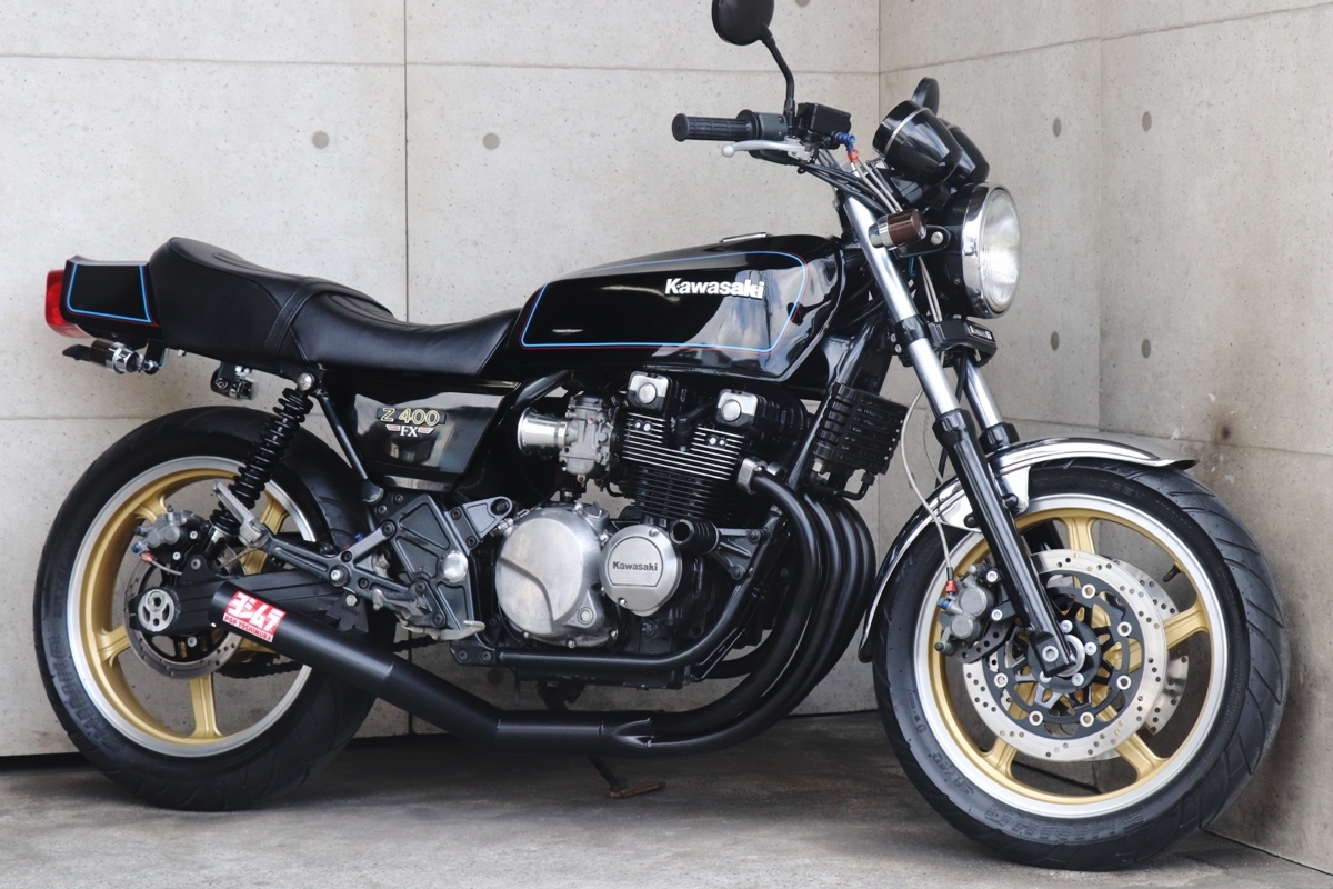 横浜~ Kawasaki ゼファー400 C4 旧車 Z400FX E2ブルー 横浜~ Kawasaki ゼファー400 C4 旧車 Z400FX E2ブルー