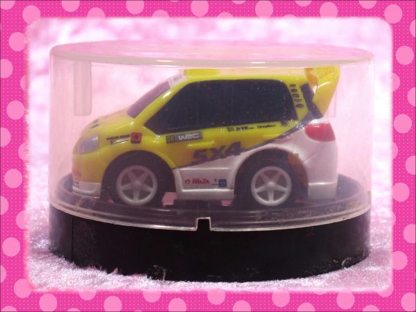 ワンダ WRC Rally Japan 公認プルバックカーコレクション 2008／スズキ SX4 WRC (イエロー) ＜１点＞美品_画像8