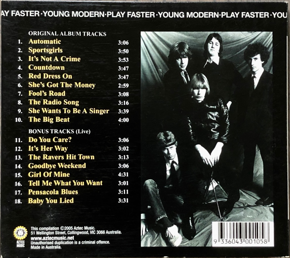 (C97H)☆オージーパワーポップ70s名盤/Young Modern/Play Faster 25th Anniversary Edition☆_画像2
