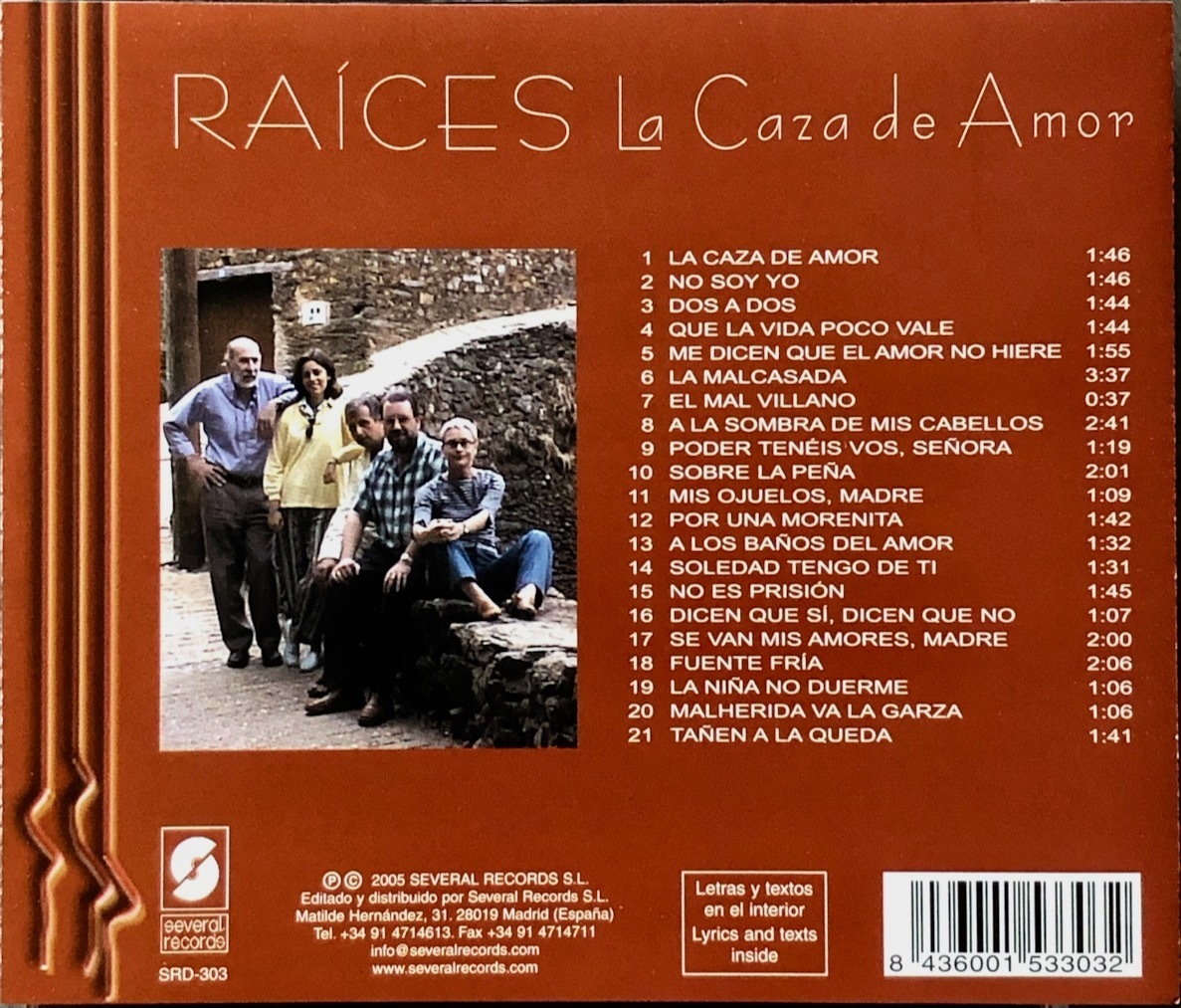 (C16H)☆スパニッシュフォークレア盤/Raices/La Caza Del Amor-Traditional Spanish Songs☆_画像2