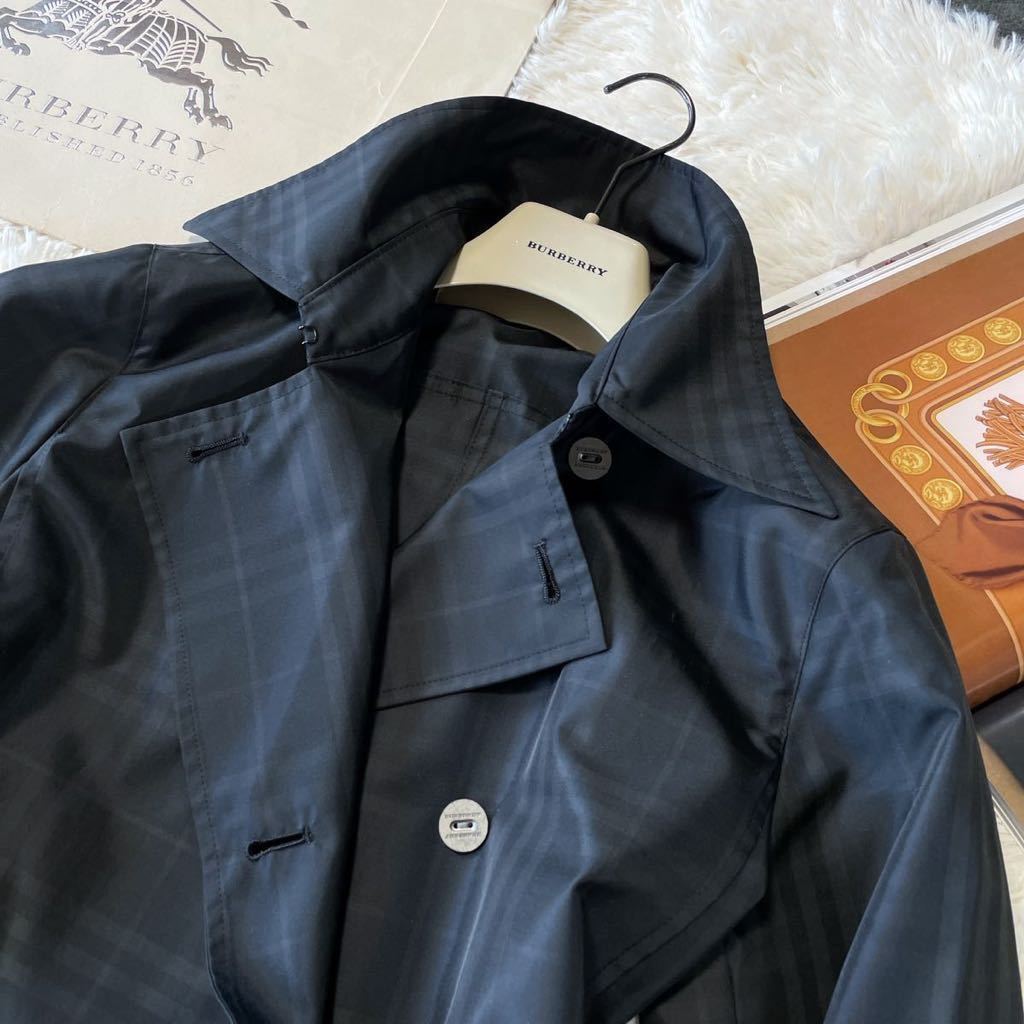 10万超☆美品BURBERRY 【美しい光沢感!】○トレンチコート○バーバリー