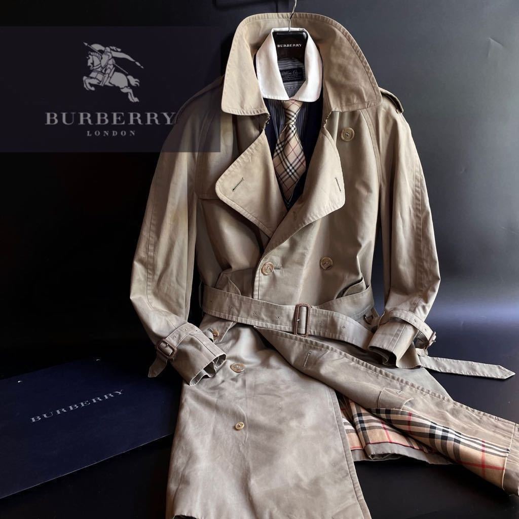 定価15万○超美品BURBERRY【超撥水コーティンググ!! 】本革レザー仕様