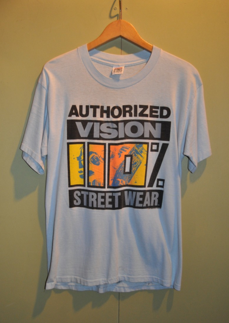 【送料無料（一部地域を除く）】 80年代 ユーズド VISION Tシャツ オーソライズド ストリートウエアー ビジョン AUTHORIZED WEAR STREET ウエア
