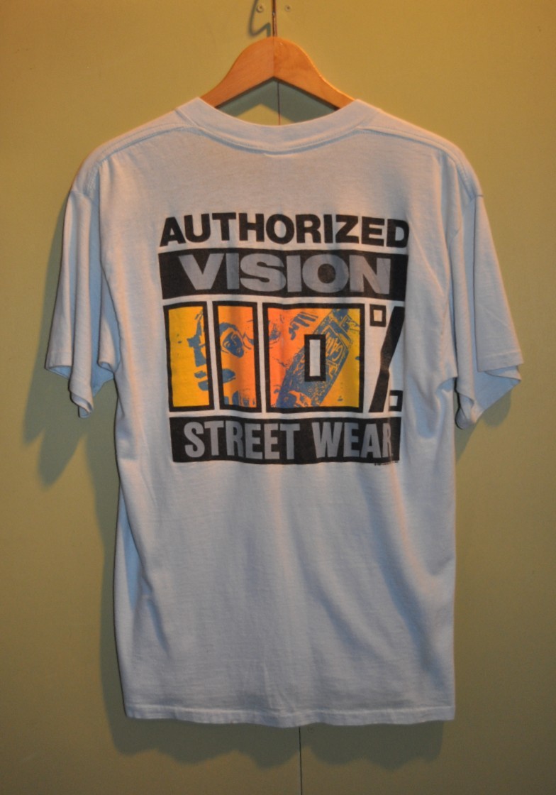 ユーズド 80年代 VISION STREET WEAR AUTHORIZED ビジョン ストリートウエアー オーソライズド Tシャツ_画像2