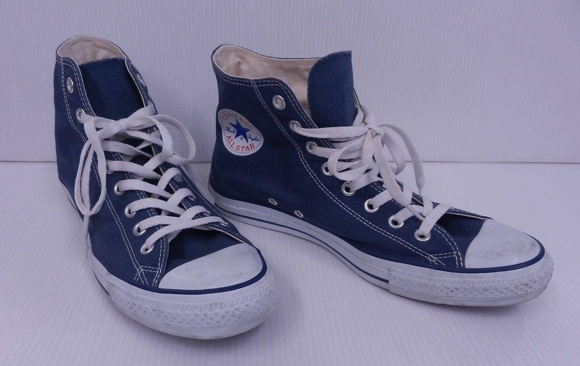 CONVERSE Chuck Taylor コンバースチャックテイラー 4G 1608 オールスター 青 ハイカット スニーカー 28cm 囗T巛_全容