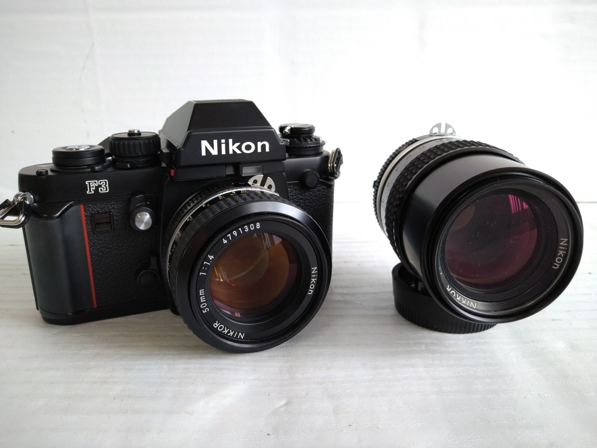 SS0404-107E Nikon F3 レンズ Nikon NIKKOR 50mm 1:1.4 /135mm 1:3.5