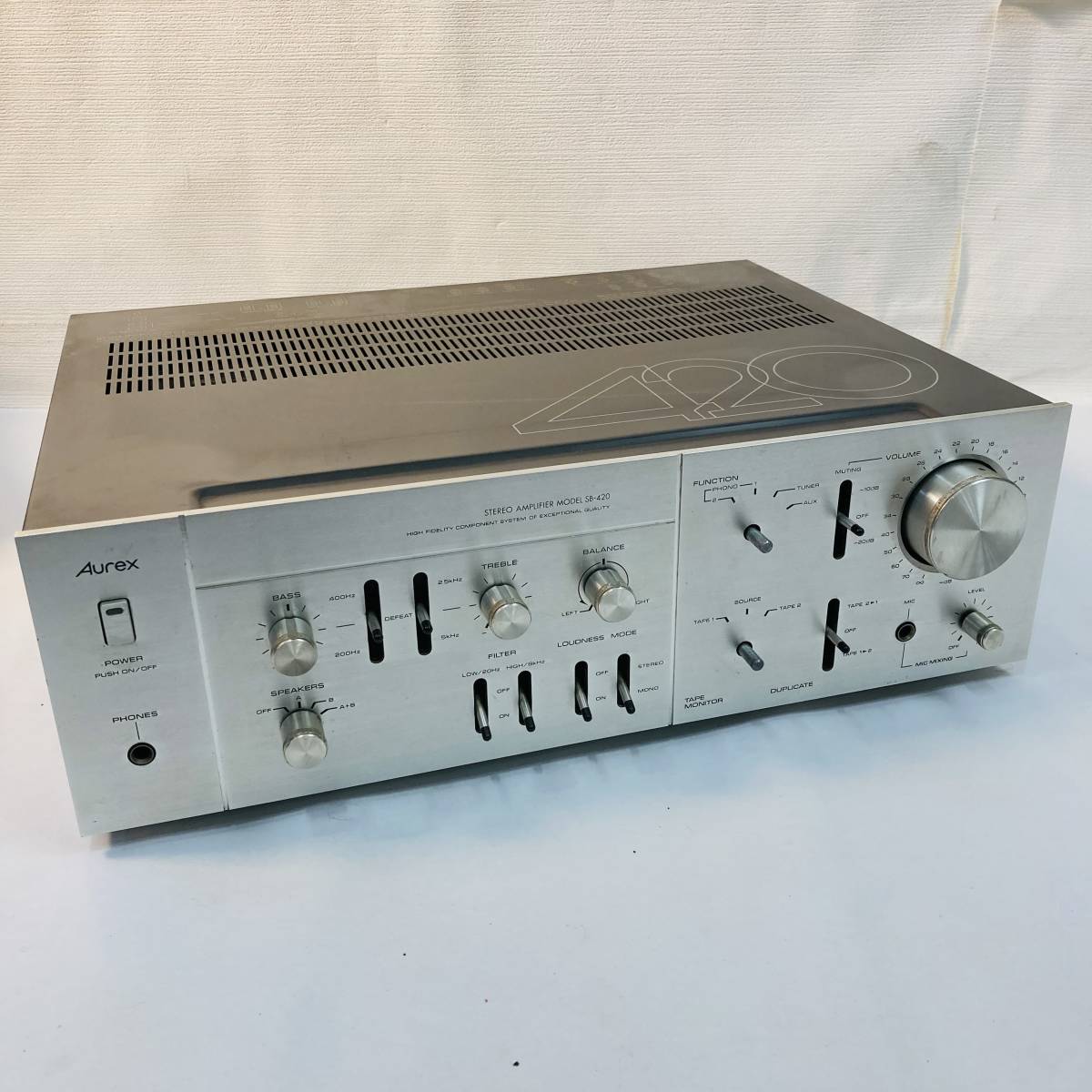 Aurex プリメインアンプ SB-420 オーレックス 【ジャンク】北E2 www