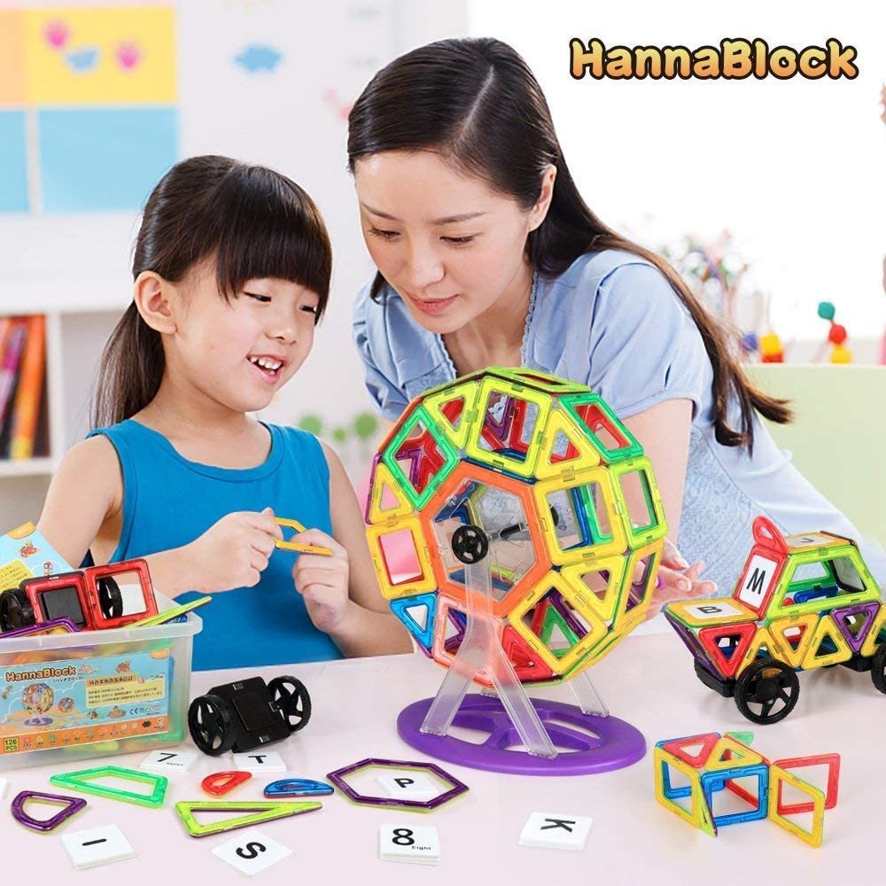 HannaBlockマグネット ブロック 磁石おもちゃ 磁石ブロック 男の子 女の子 マグネットおもちゃ 子供 知育玩具 積み木　_画像8