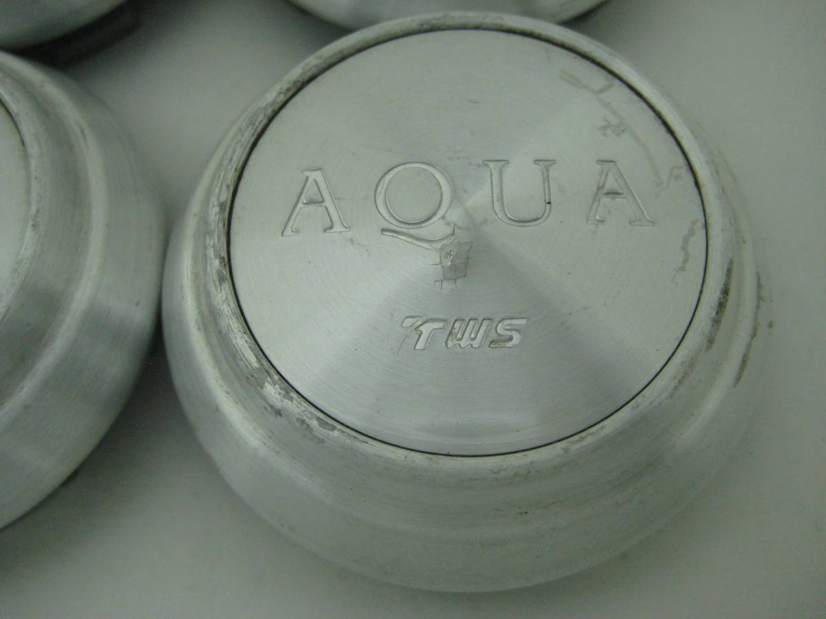 k5509 TWS AQUA アルミホイール用センターキャップ中古4個 1018K61_画像5