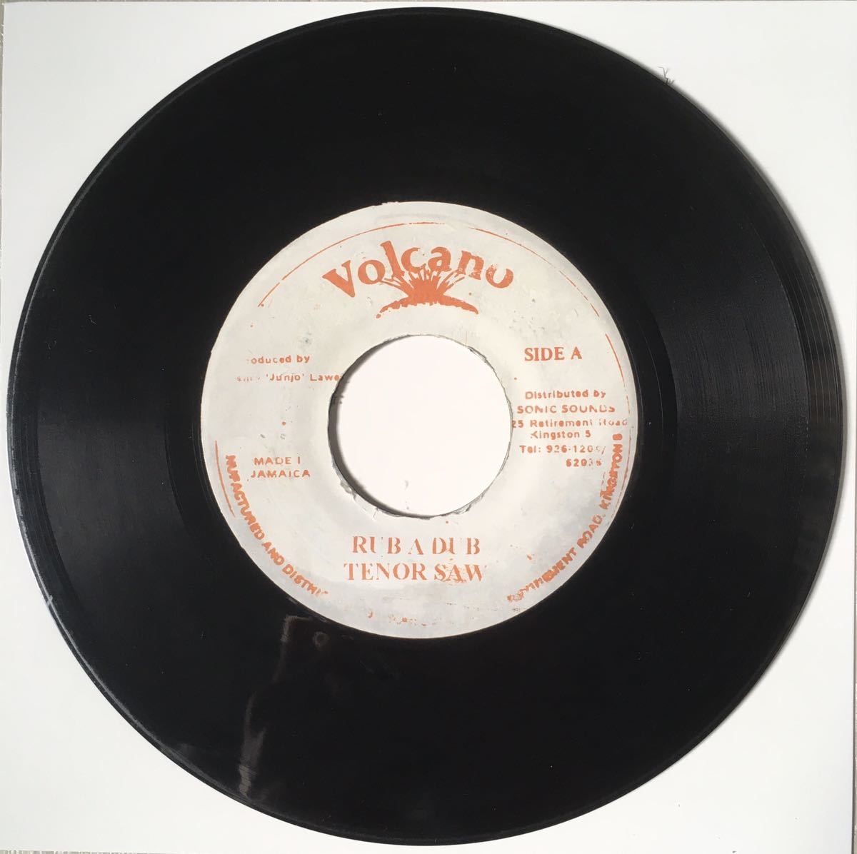 (Shank I Sheck Riddim) 45rpm 7インチ / Tenor Saw - Rub A Dub / Volcano / Reggae Dancehall Foundation Roots Ska /の画像1