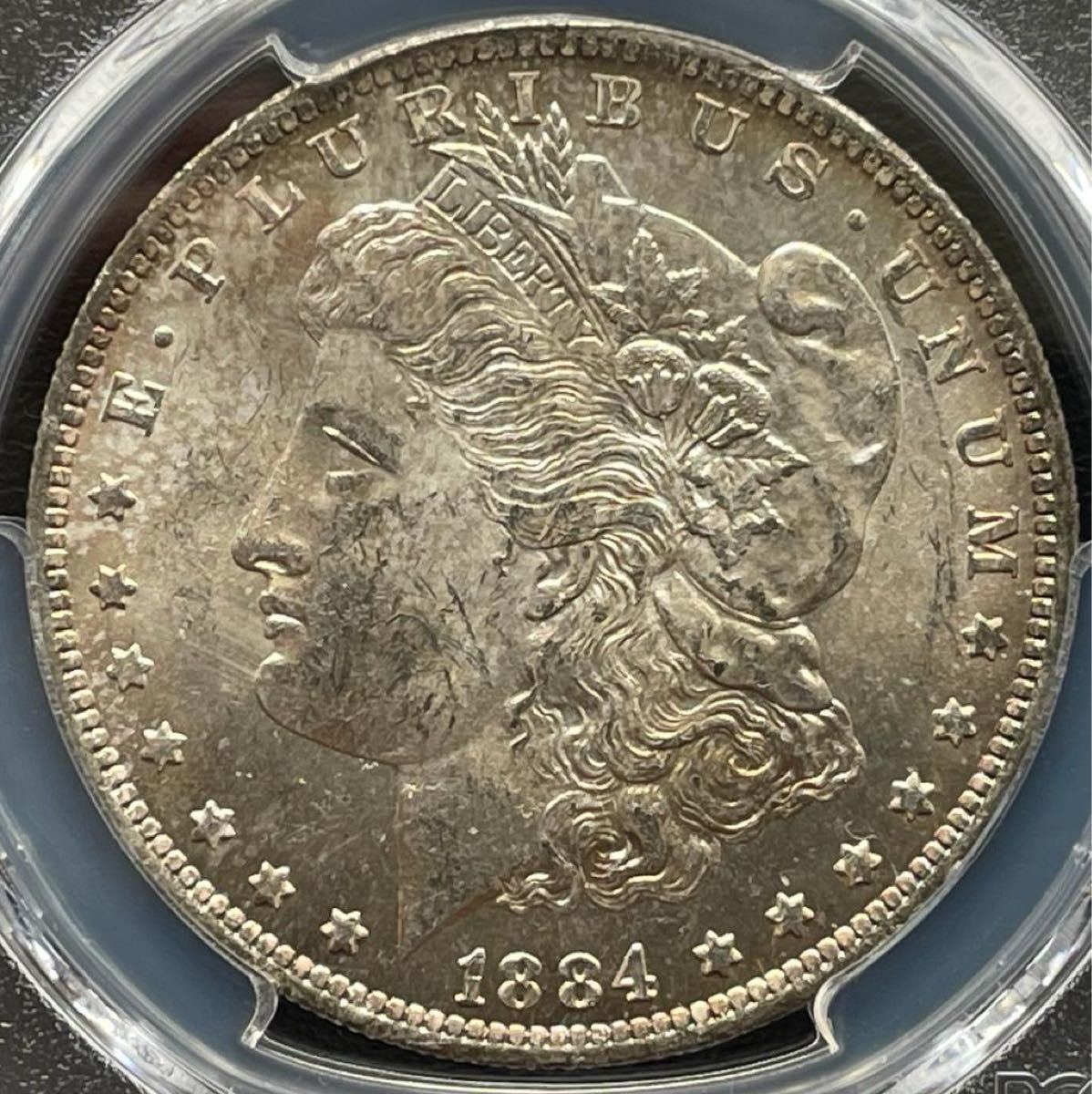 アメリカ モルガンダラー銀貨1884 O MS63 PCGSトーンコインーーー