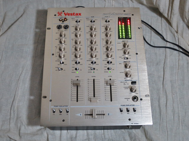 VESTAX DJミキサーの名機 PCV-275 動作品 アイソレーター テクノ
