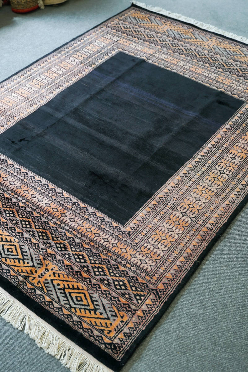 パキスタン 手織り絨毯 リビングラグ size 179cmx125cm stn 362｜Yahoo 