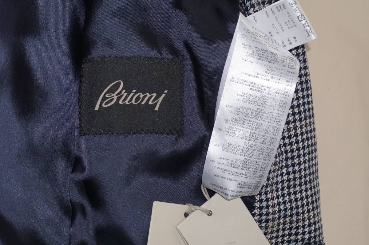  новый товар ~Brioni Brioni высококлассный шелк земля блейзер ~52