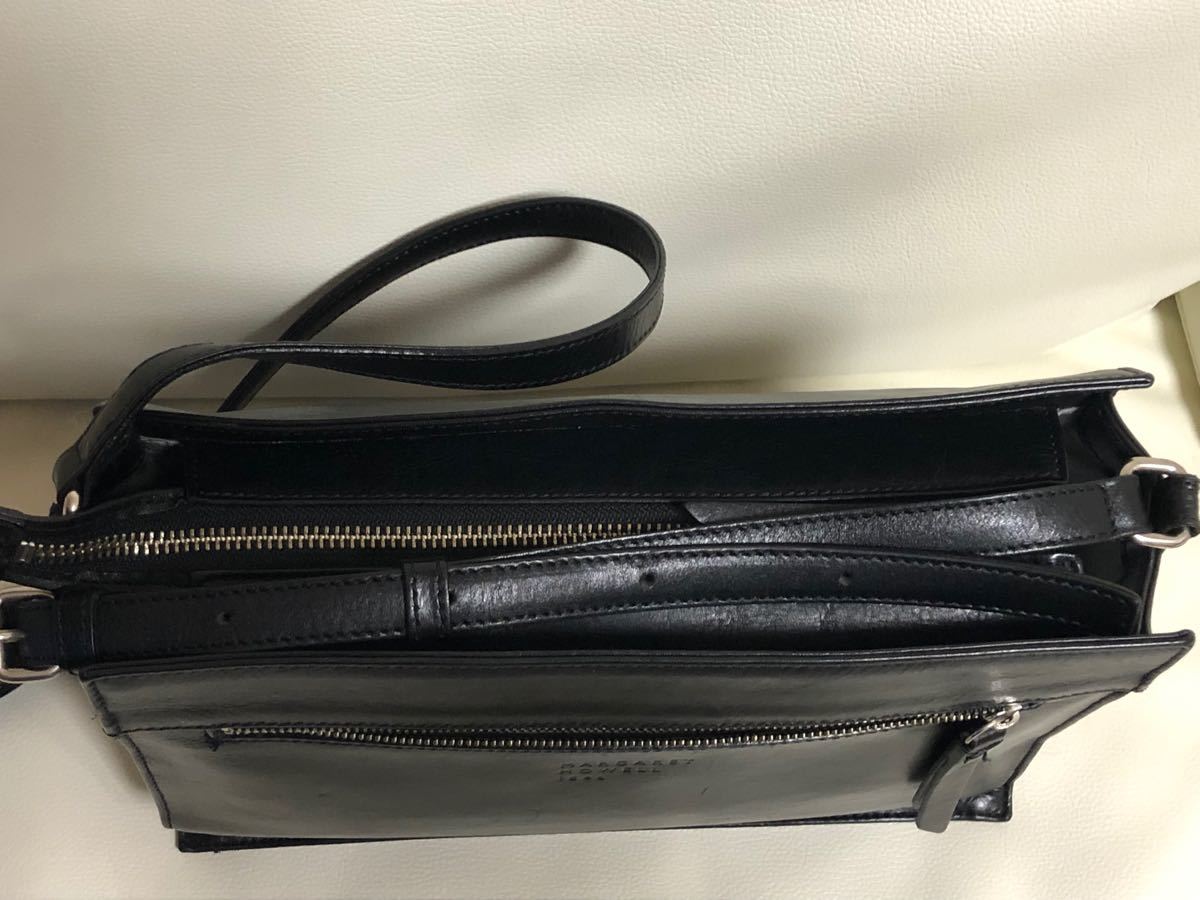 MARGARET HOWELL idea マーガレットハウエル アイデア アイディアオールレザーショルダーバッグ美品