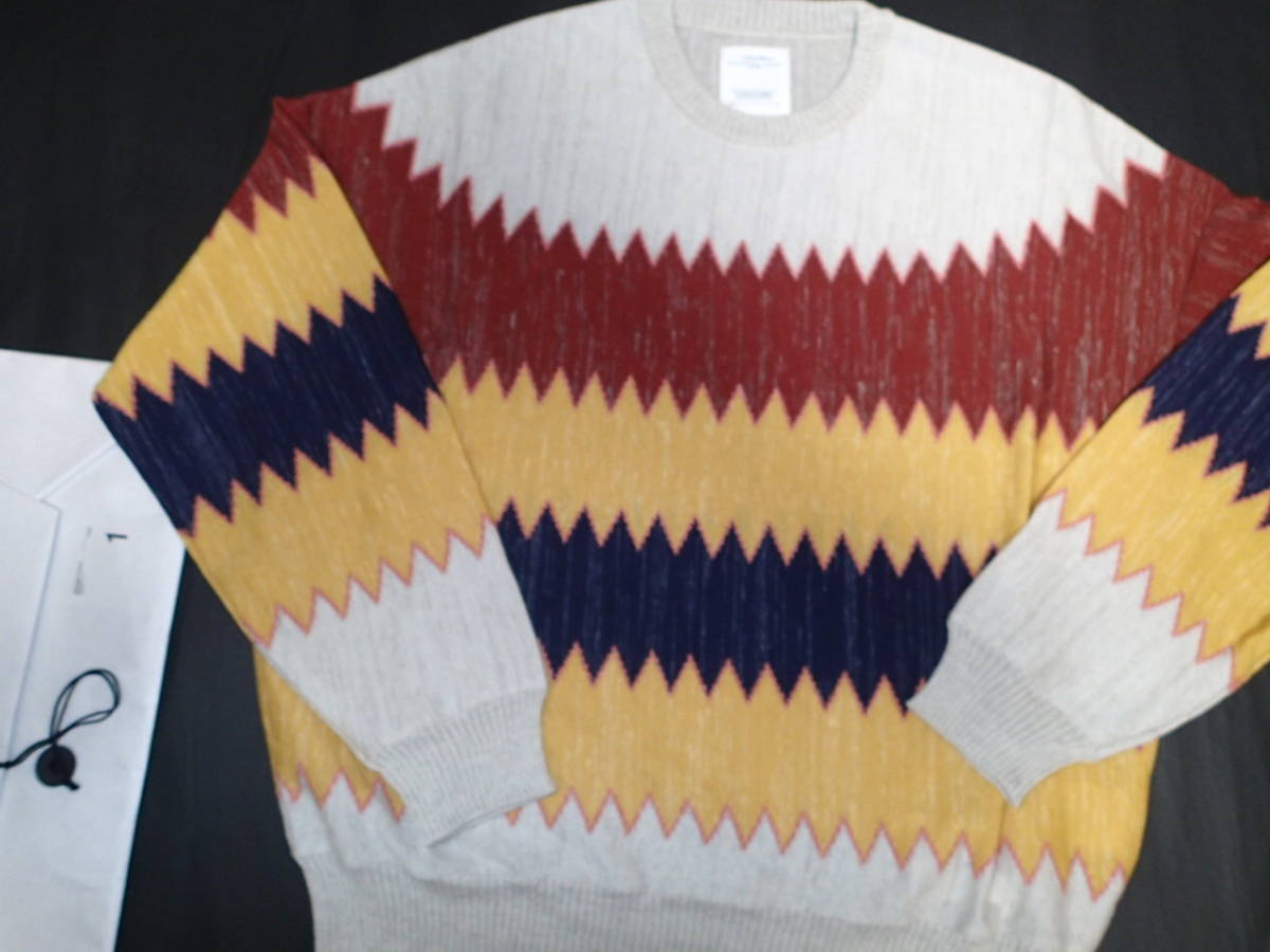 新品未使用 今期 VISVIM AMPLUS KINT L/S ZIG-ZAG IVORY サイズ 1