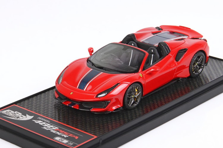 BBR 1/43 フェラーリ 488 ピスタ スパイダー 右ハンドル ロッソ・コルサ 80台限定 BBR 1;43 Ferrari Ferrari 488 Pista Spider RHD CAR77B_画像1