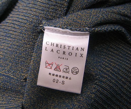 CHRISTIAN LACROIX Jeans Christian *la черный wa бисер оборудование орнамент. безрукавка вязаный свитер 