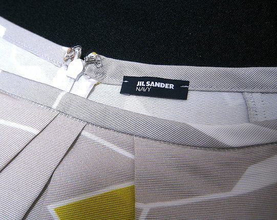 イタリア製 JIL SANDER NAVY ジルサンダー フレアスカート_画像4