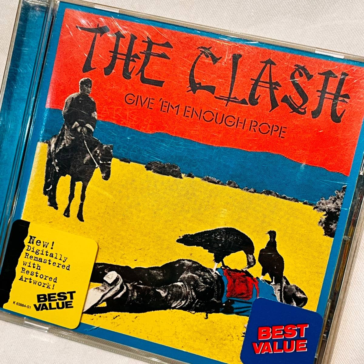 THE CLASH[GIVE\'EM ENOUGH ROPE]CD America покупка The * авария перемещение . б/у CD состояние хороший! Punk punk USA piste ruz Damd long nai