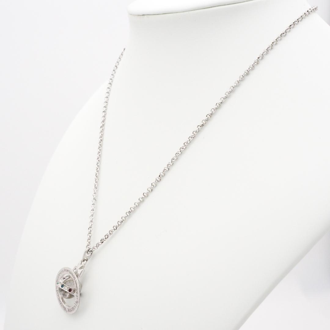 美品》ヴィヴィアンウエストウッド ネックレス シルバー オーブ