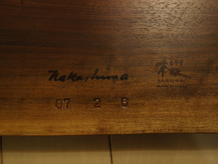 桜製作所 ジョージ・ナカシマ 初期デザイン ウォルテーブル 桜製作所 ジョージ・ナカシマ 初期デザイン ウォルテーブル