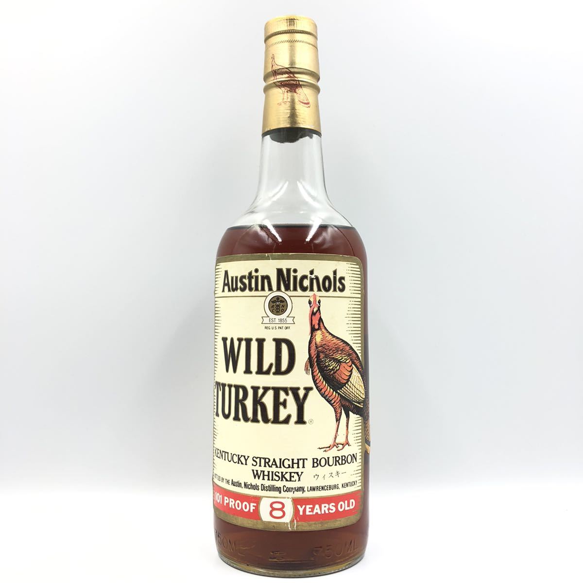 ☆未開栓 ワイルドターキー 8年☆容量750ml/アルコール分50.5%/WILD